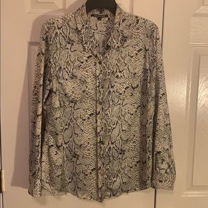 Animal print blouse, very elegant